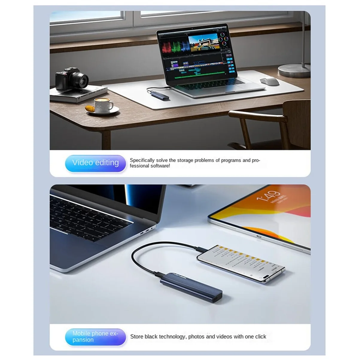 

2025HOT!!ACASIS M2 SSD Case M.2 NVMe SATA SSD Enclosure Adapter 10Gbps Type-C External Enclosure Max 8T Hard Disk Case