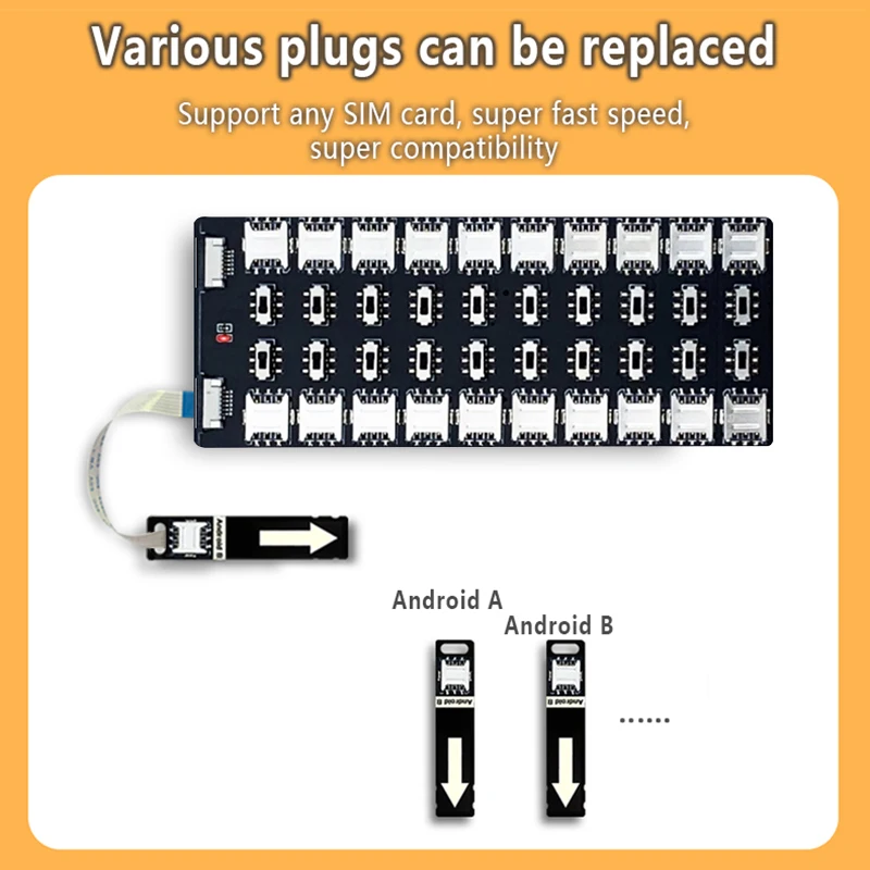 Imagem -03 - Adaptador de Cartão Sim com Interruptor de Controle Independente Leitor de Cartão Multi Sim 20 Slots Mini Nano Sim com Interruptor Iphone x xs xr 11