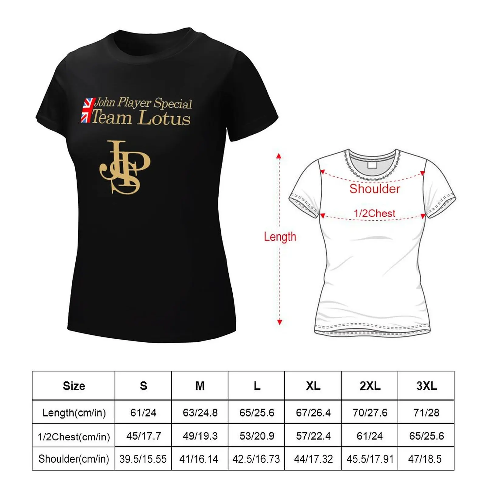 Jps john player t-shirt classica speciale abbigliamento estivo abbigliamento femminile top per donna