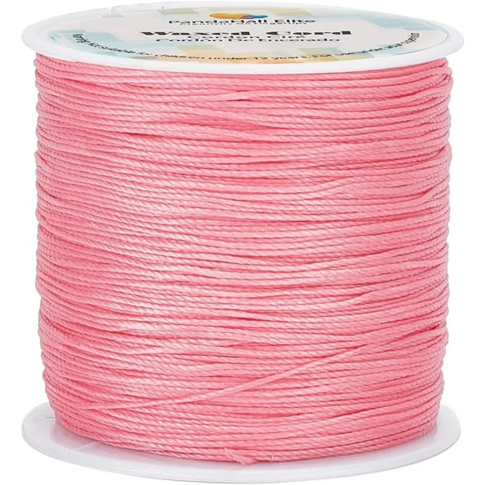 

115 ярдов 0,5 мм вощеный полиэфирный шнур розовый восковой шнур вощеная нить для бисероплетения шпагат вощеные нитки для браслетов «сделай сам» ожерелья