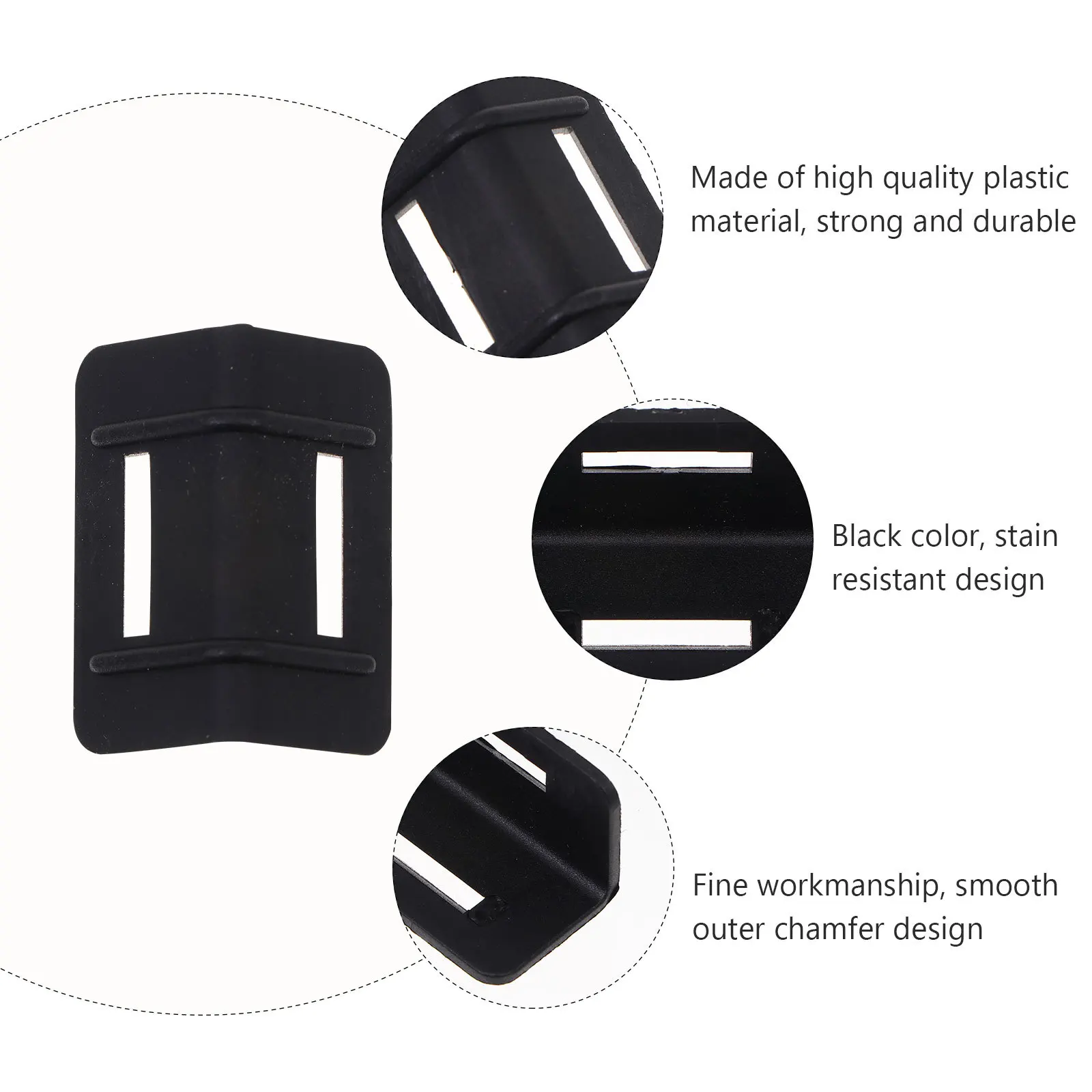 

100 pcs Plastic Corner Protectors 46mmx2mm Thick Anti Slip Pallet Strapping Edge Protector Load Safe Freight