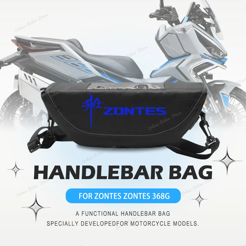 For Zontes zontes 368G 368g Motorcycle Handlebar Travel Bag Motorcycle Waterproof And Dustproof Handlebar Storage Bag
