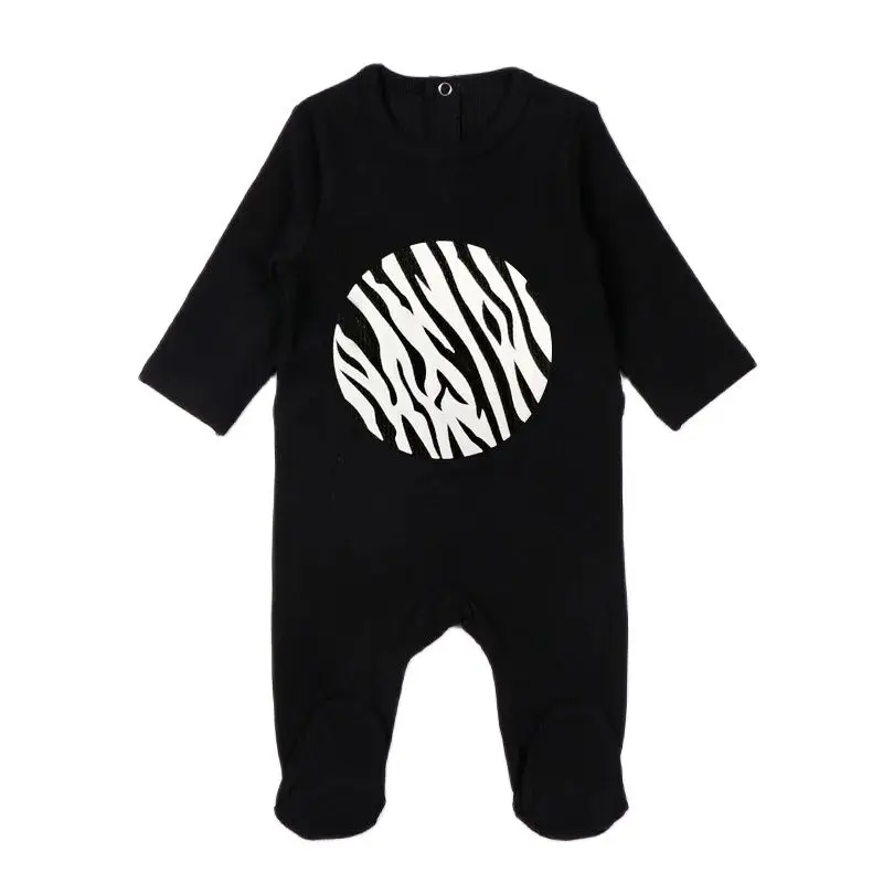 Baby romper pyjamas kids clothes long sleeves children clothing heart star baby overalls Ribbed boy girls clothes footies romper