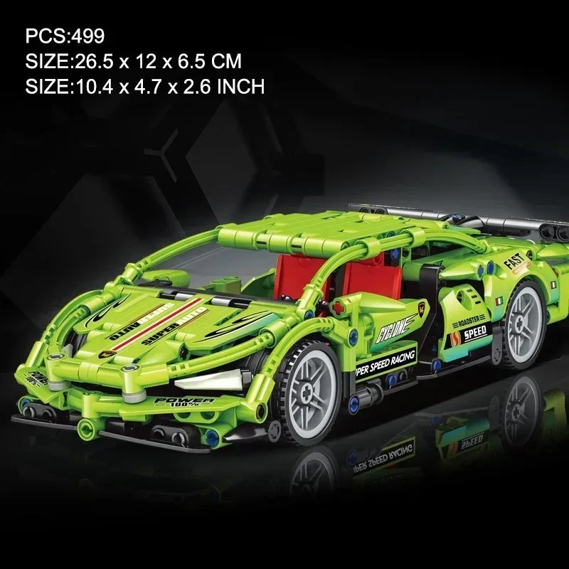 Technical Super Sports Car Building Blocks  model car Gift Super Racing Toy for Boys