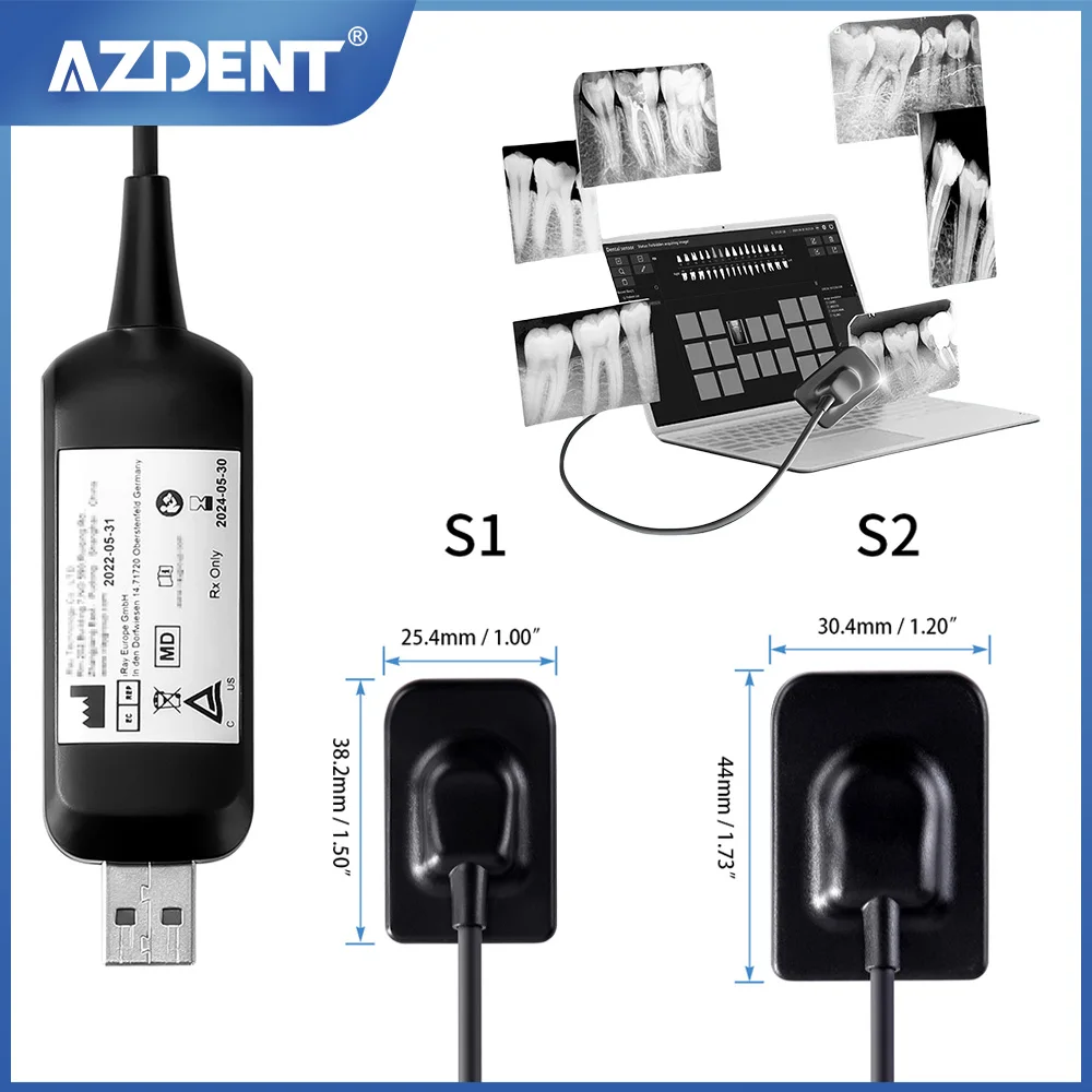 Dental Sensor AZDENT X-ray Digital Sensor Intraoral Digital System HD Image  Dentistry Tools