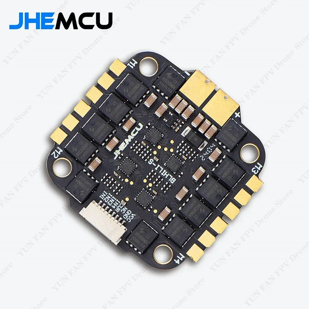BoMaSJHEMCU RuiBet 50A / 60A / 65A 3-6S Dshot600 BLHELI_S 4in1 ESC Built - In TVS Tube Pole Distance 30.5x30.5mm For RC FPV Dron