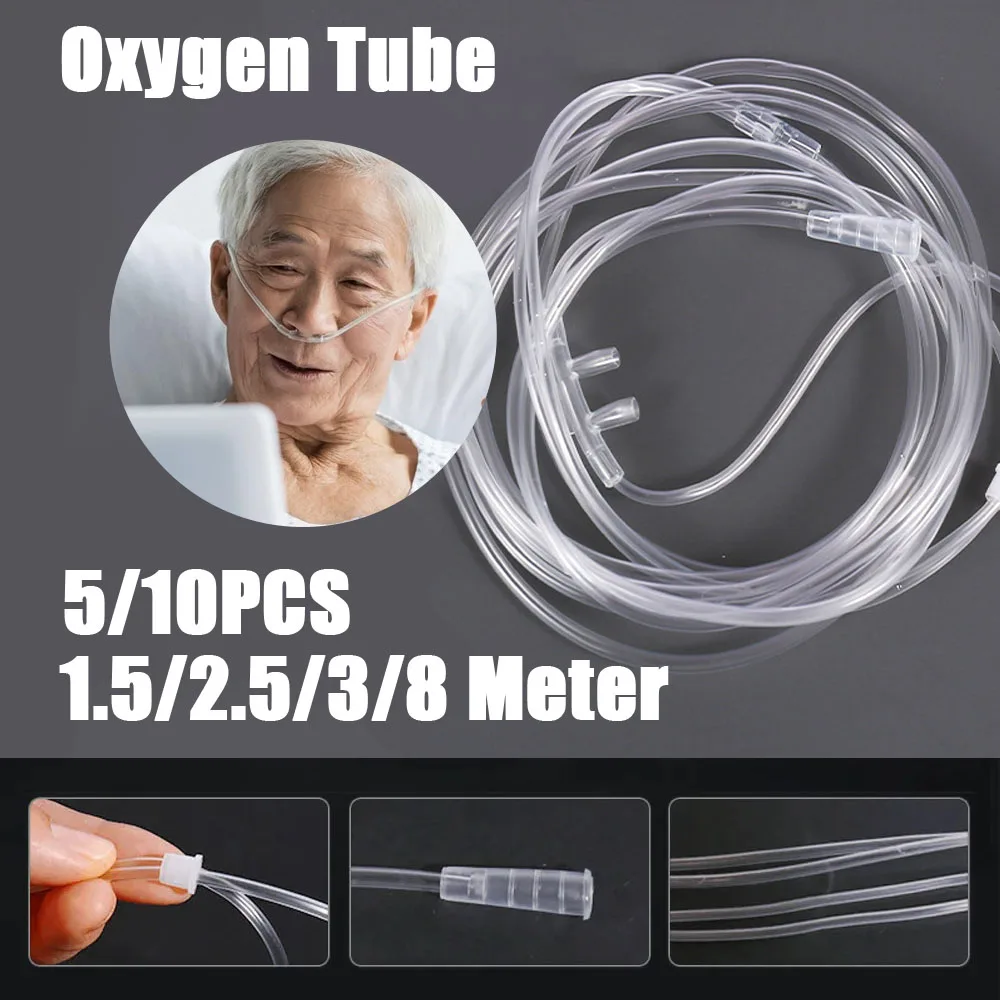 

1.5/2.5/3/8 Meter Disposable Oxygen Tube Double Nasal Oxygen Tube Independent Packing Medical Care Machine Breathing Cannula