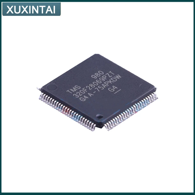 5Pcs/Lot  New Original  TMS320F28069PZT  TMS320F  Microcontroller IC 32-Bit Single-Core 90MHz 256KB (128K x 16) FLASH 100-LQFP