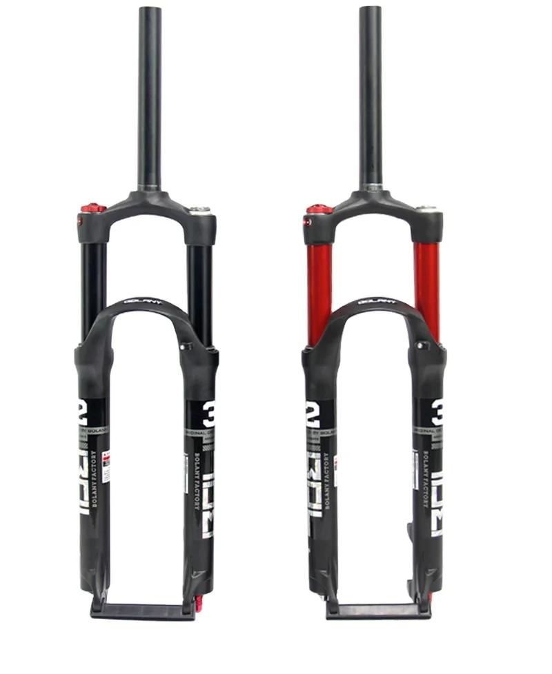 BOLANY 26/27.5/29 Inch MTB Air Suspension Fork, Shoulder Control Shock Absorbing Bike Front Fork