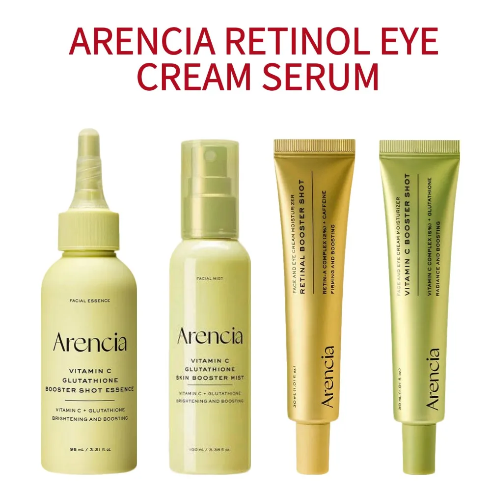 Arencia Retinal Booster Shot Eye Cream/ Vitamin C Glutathione Brightening Mist Improve Dark Circles Eyes Fine Lines Moisturizing