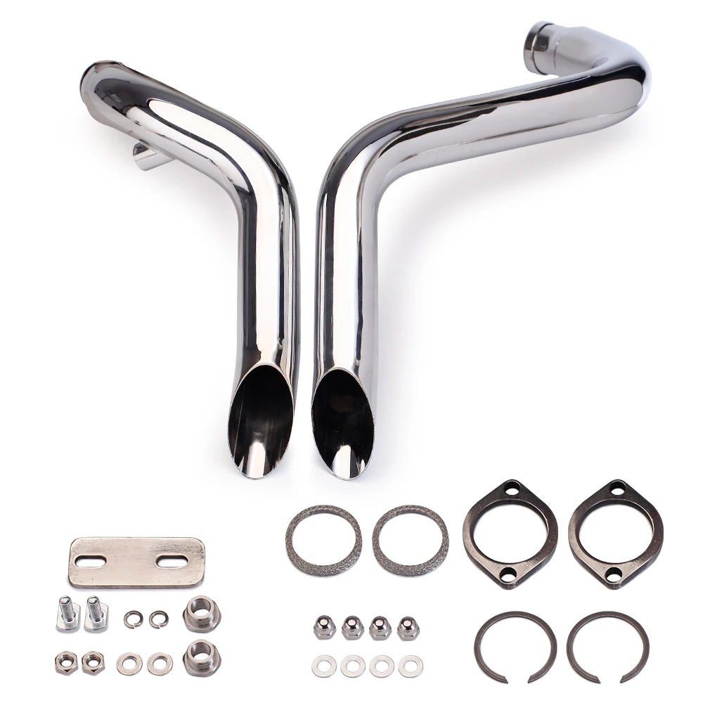 Motorcycle Exhaust Pipe Custom Forward Control Accessories Motorcross For Harley T7 Softail Sportster 883 1200