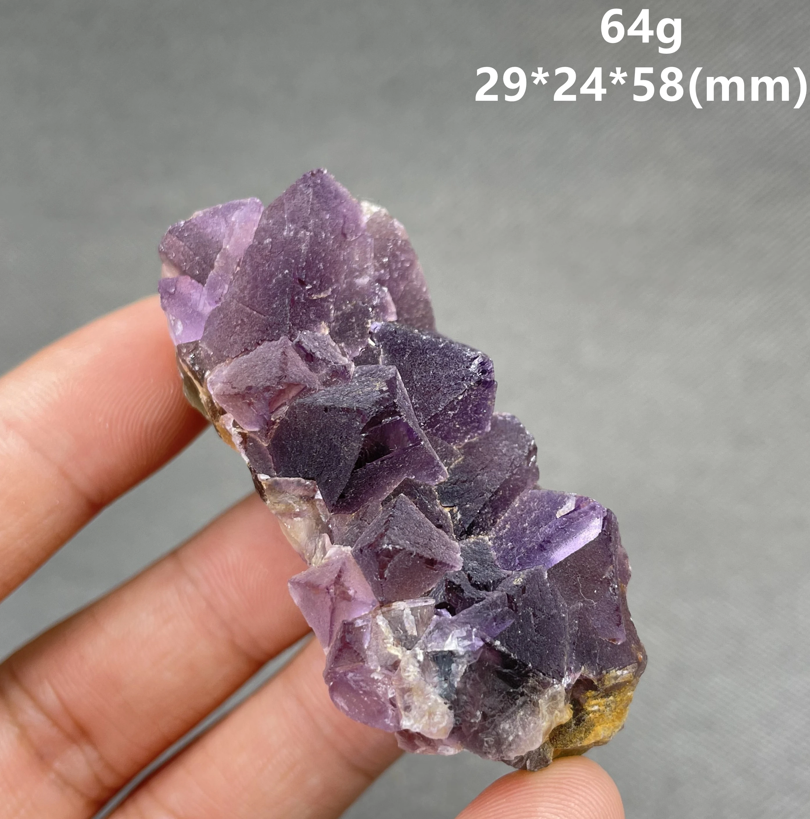 

NEW! 100% Natural JIANGXI octahedron fluorite clusters mineral specimens Stones and crystals