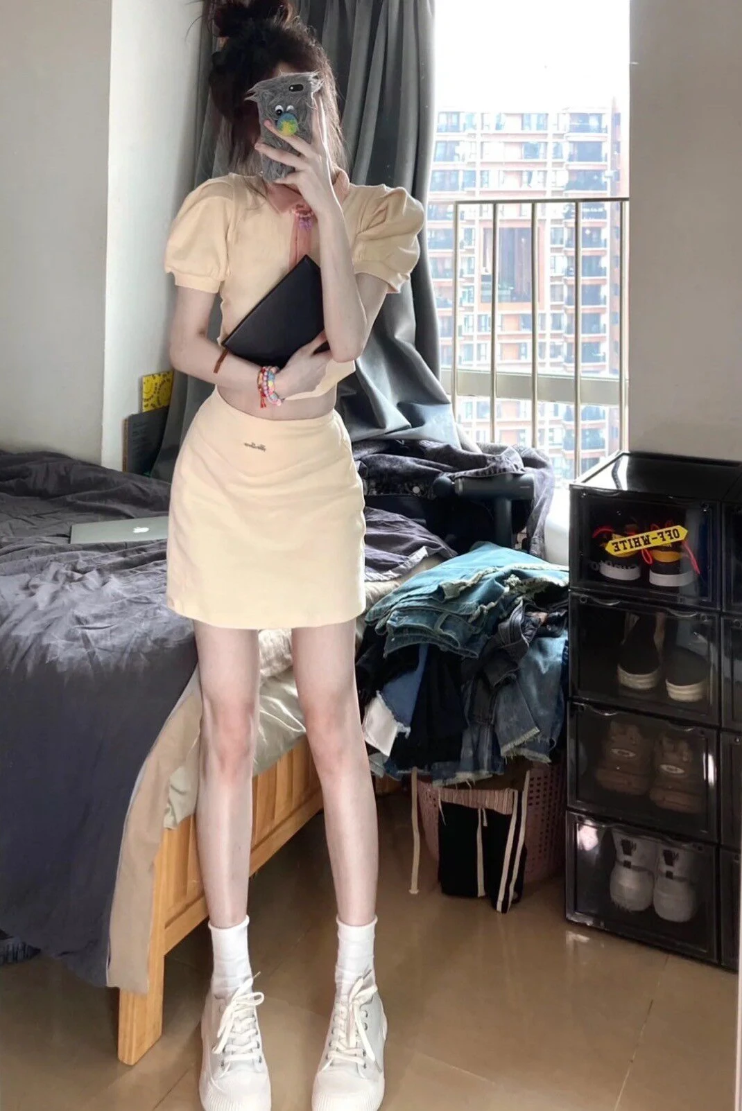 

Сладкий и пикантный комплект из укороченного топа и юбки А-силуэта, летняя новинка, хлопковый материал, двухкомпонентный костюм для молодых женщин 8-25 лет.