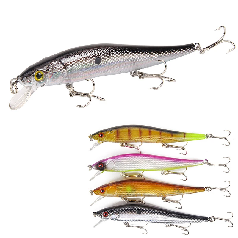 

1PCS Minnow Fishing Lure 120mm 14g Floating Hard Bait Wobbler Jig Bait Crankbait Carp Bass Pesca Fishing Tackle SwimBait