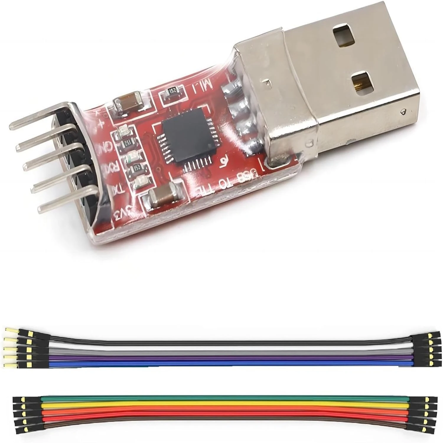 

Высококачественный модуль CP2102 USB 2.0 к TTL 5-контактные последовательные адаптеры с гибкими перемычками для простого подключения и поддержки для