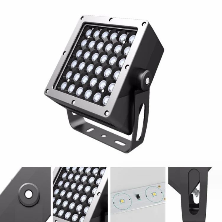 Flood Light Decor Bridge Park Place Building Tree Landscape Lighting DMX Control Spotlight RGBW 4in1 LED Wall Washer