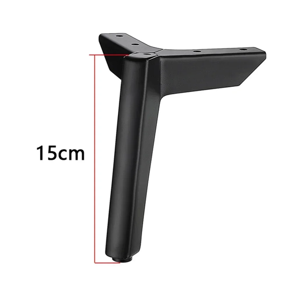 4pcs Metal Furniture Legs 8CM/10CM/12CM/15CM For Sofa Bed Cabinet Coffee Table Feet Chair Desk Foot Hardware Furniture Legs