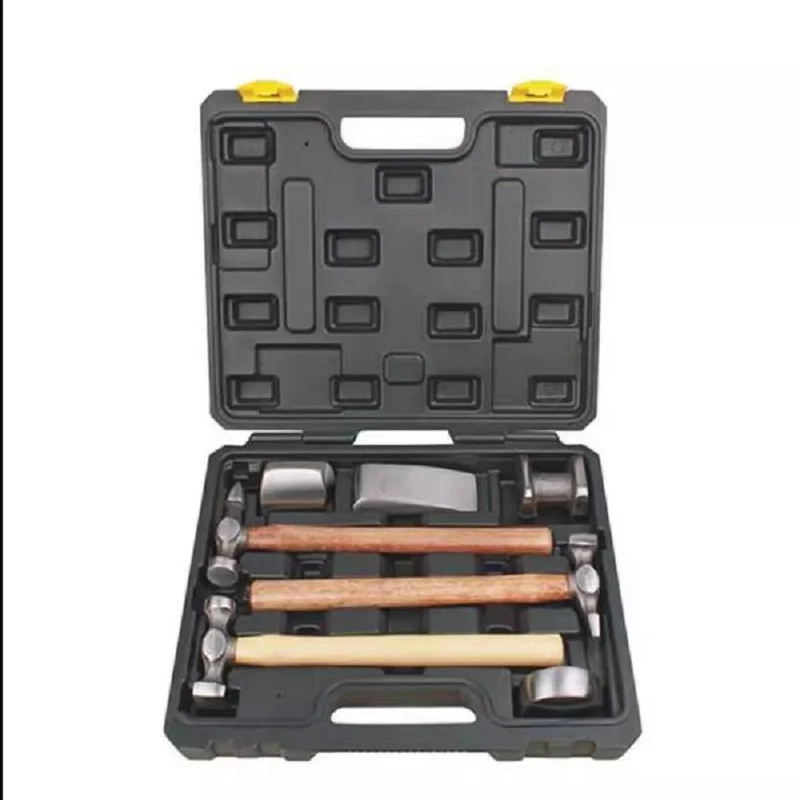 BESTIR taiwan made tool steel 7pcs  sheet metal hammer set automotive flattening tool NO.93321