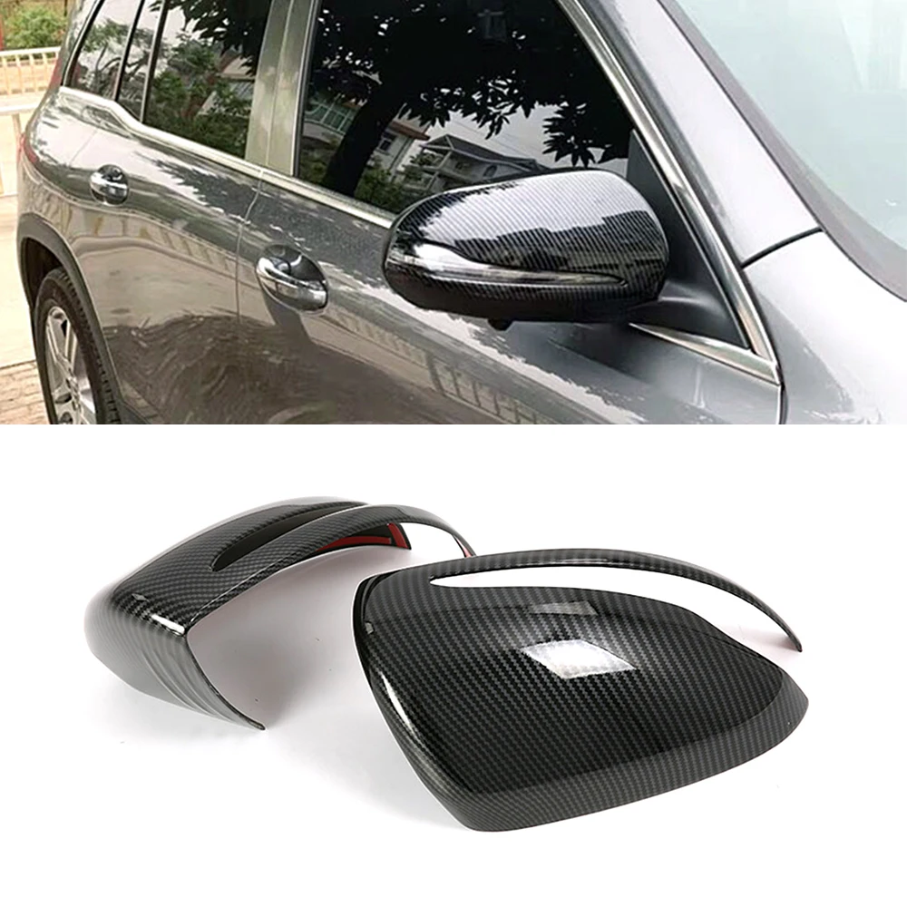 

For Mercedes Benz B C E S GLA GLB GLC ABS Rearview Mirror Cover Rain Eyebrow Visor Frame Trims Sticker Car Styling Accessories