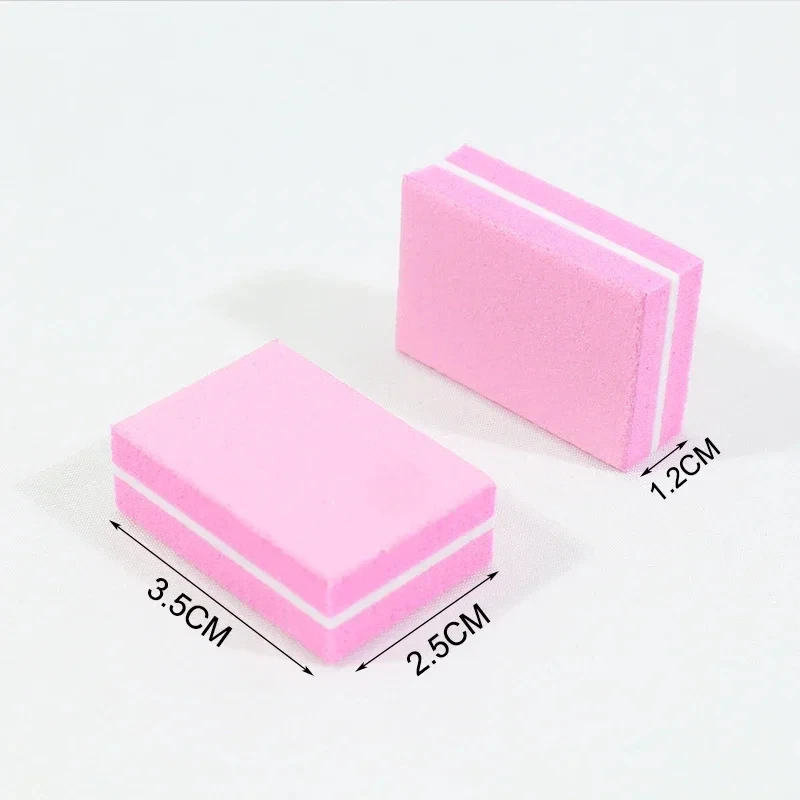 Nail Art Buffer Polish 50-10Pcs Mini Buffing Sanding Files Block Pedicure Care Manicure Pedicure Nail File Tools Nail Charm