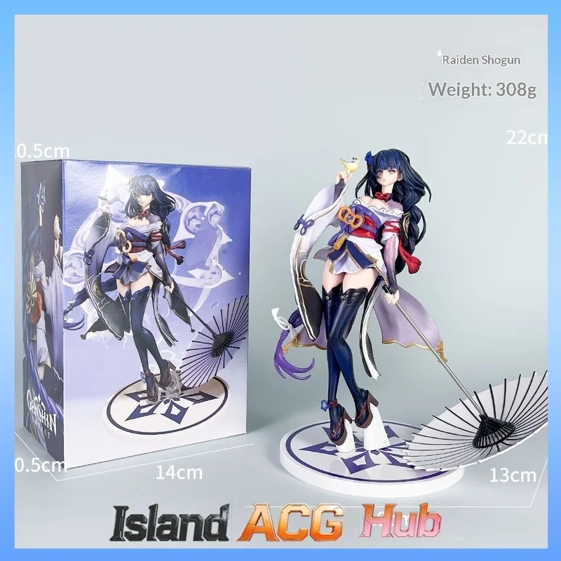 

Genshin Impact Raiden Shogun Figure Anime Game Character Statue Model Collectible Figurine Desk Ornament