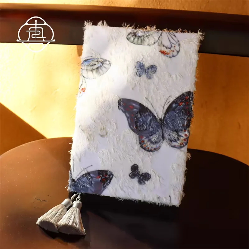 New Tassel Texture Handmade Cloth Booksuit Set A5A6 Handbook Handbook Handbook Envelope Diary Book Cover Protective Cover