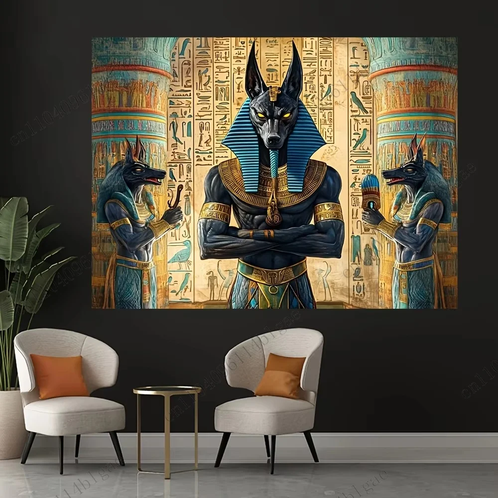 الأساطير المصرية جدار ديكور راية خلفية الديكور الطرف الديكور خلفية غرفة المعيشة نسيج الفيلم المفروشات