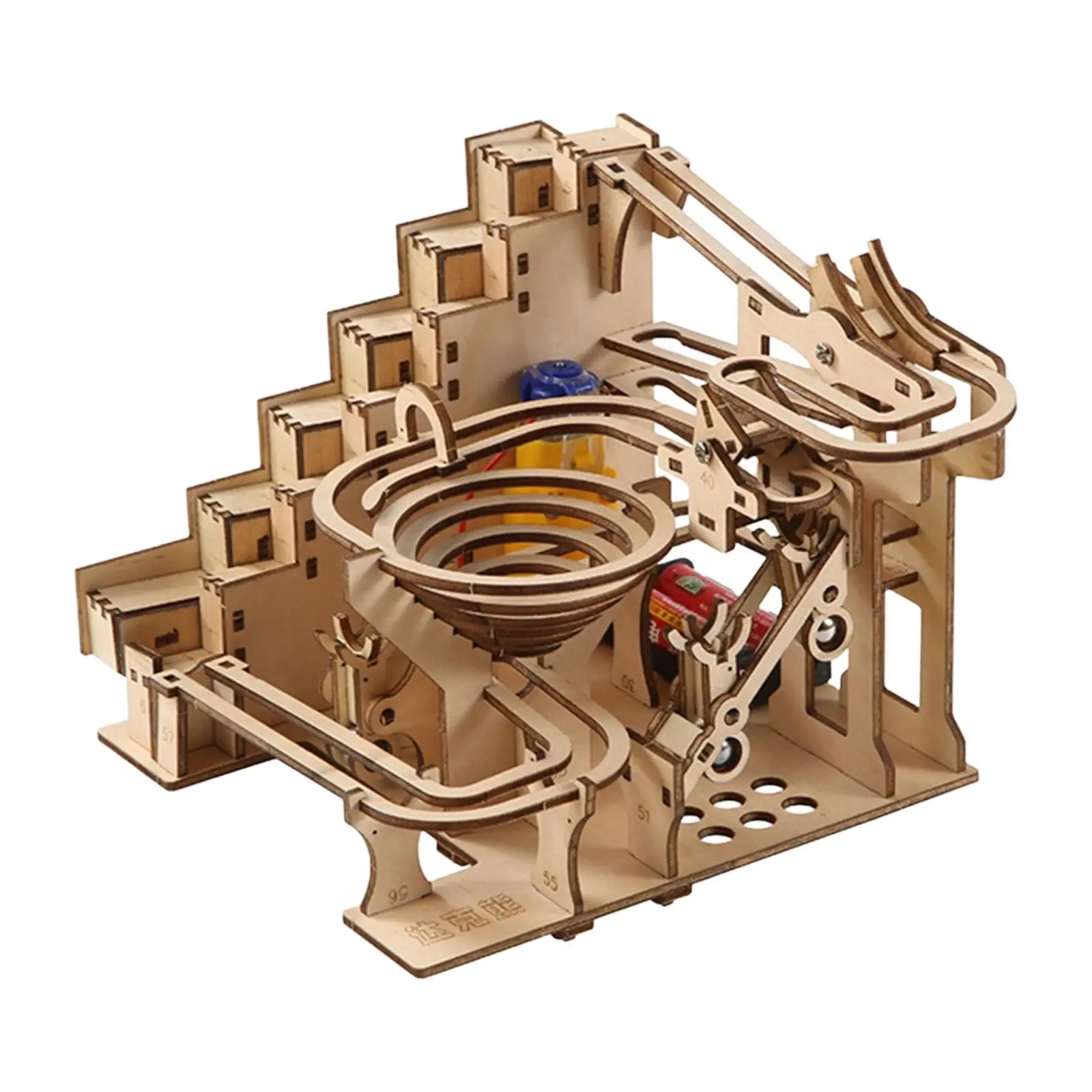 Marble Run Model Electrical 3D Wooden Puzzle Crafts Jigsaw Toys Building Toys for Hobby Valentines Day Gift Adults Kids