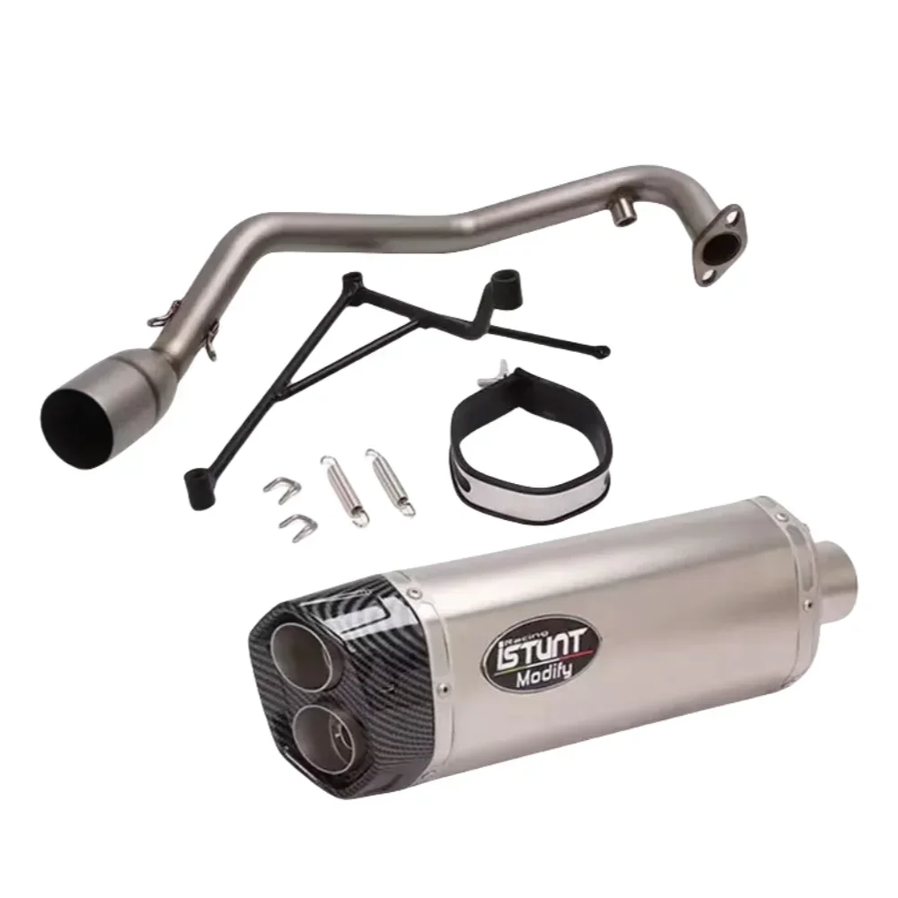 لأنبوب عادم الدراجة النارية لأنبوب العادم الأمامي المعدل Sym Jet X 125 / 150 / 200 #4