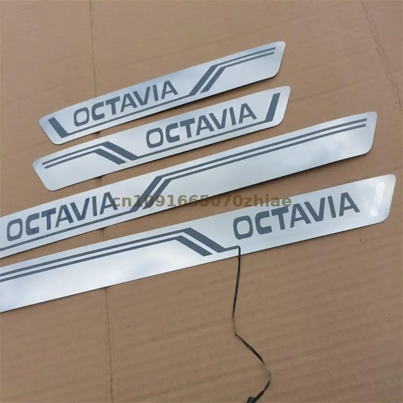 

Накладка на порог для Skoda Octavia A7 2015-2016 2017 2018 2019 2020-2023