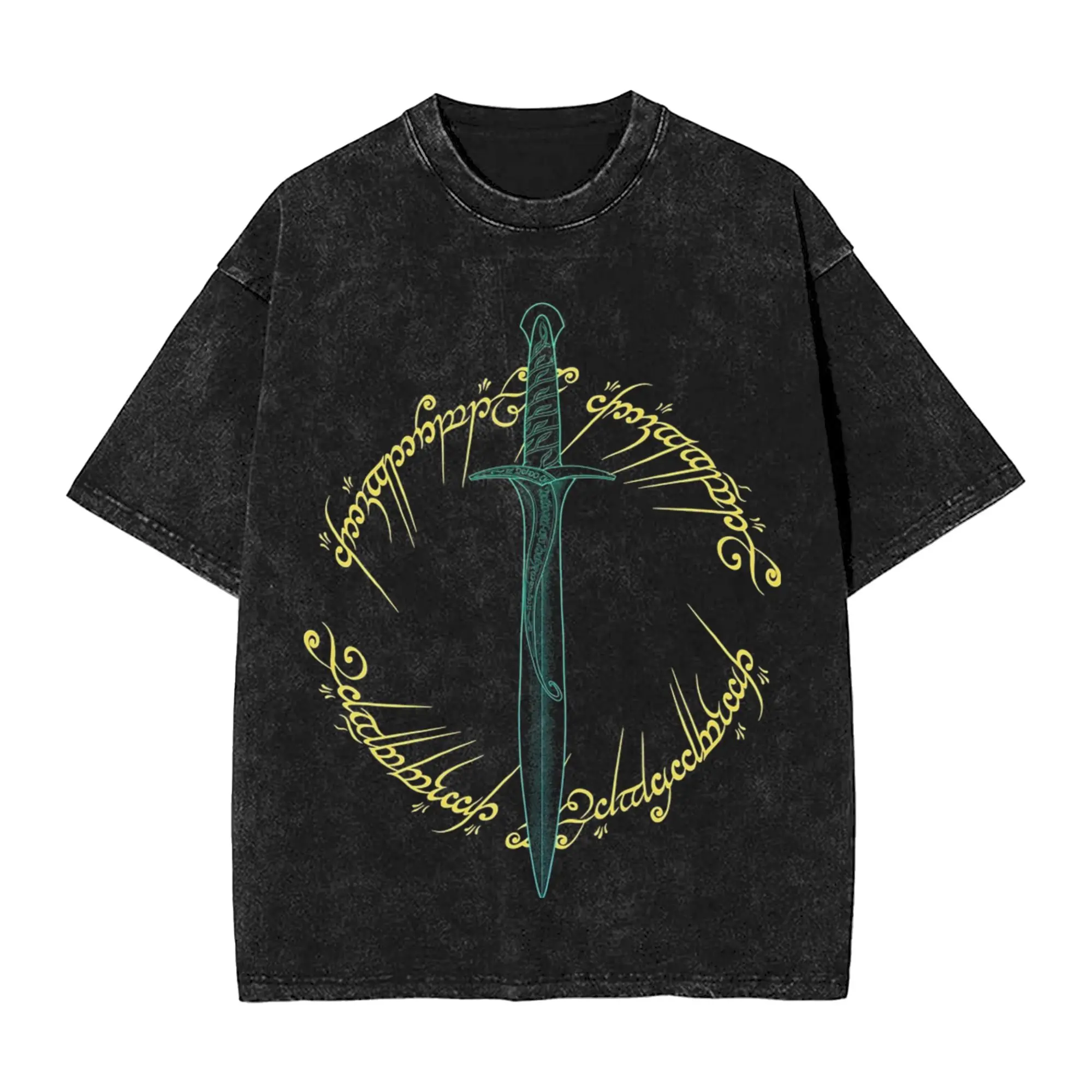 Men's L-Lords Of The R-Rings T-Shirts  Tees Summer Awesome Short-Sleeve T Shirt Round Neck Fashion Design Tshirt Hot