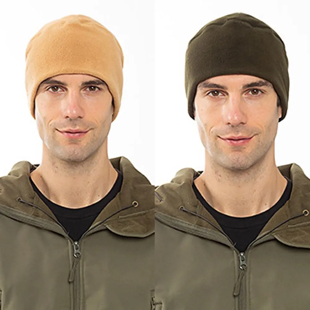 Outdoor Breathable Windproof Ski Baggy Hat Cuffed Beanies Men Women Hiking Caps Skullcap Military Tactical Cap Fleece Hats