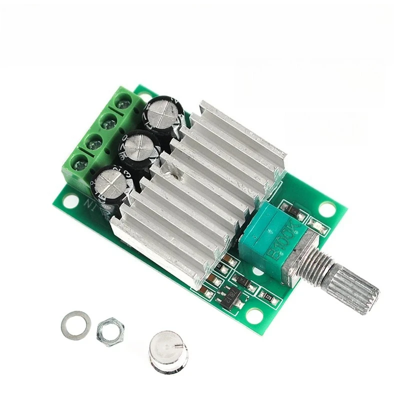 10A PWM ตัวควบคุมความเร็วมอเตอร์ DC 12 V/ตัวควบคุมแบบปรับได้ 24 V สำหรับ LED หรี่ 12-30 V อินพุตปุ่มหมุนควบคุมประสิทธิภาพสูง