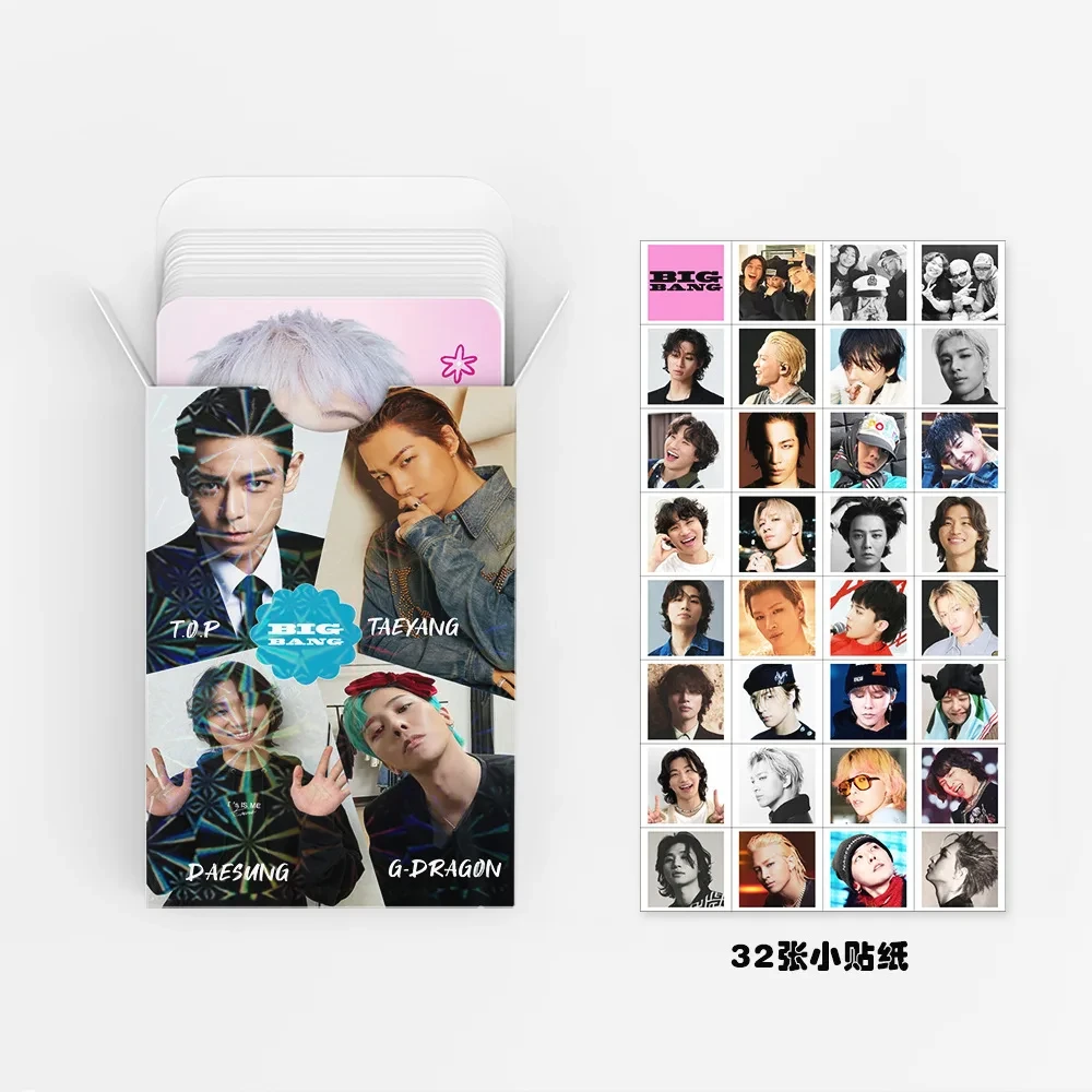 92 قطعة/المجموعة/مجموعة Kpop Idol G-DRAGON ألبوم جديد Overmensch HD Printd Photocard TAEYANG DAESUNG TOP SEUNGRI Lomo بطاقات ملصق المشجعين هدية