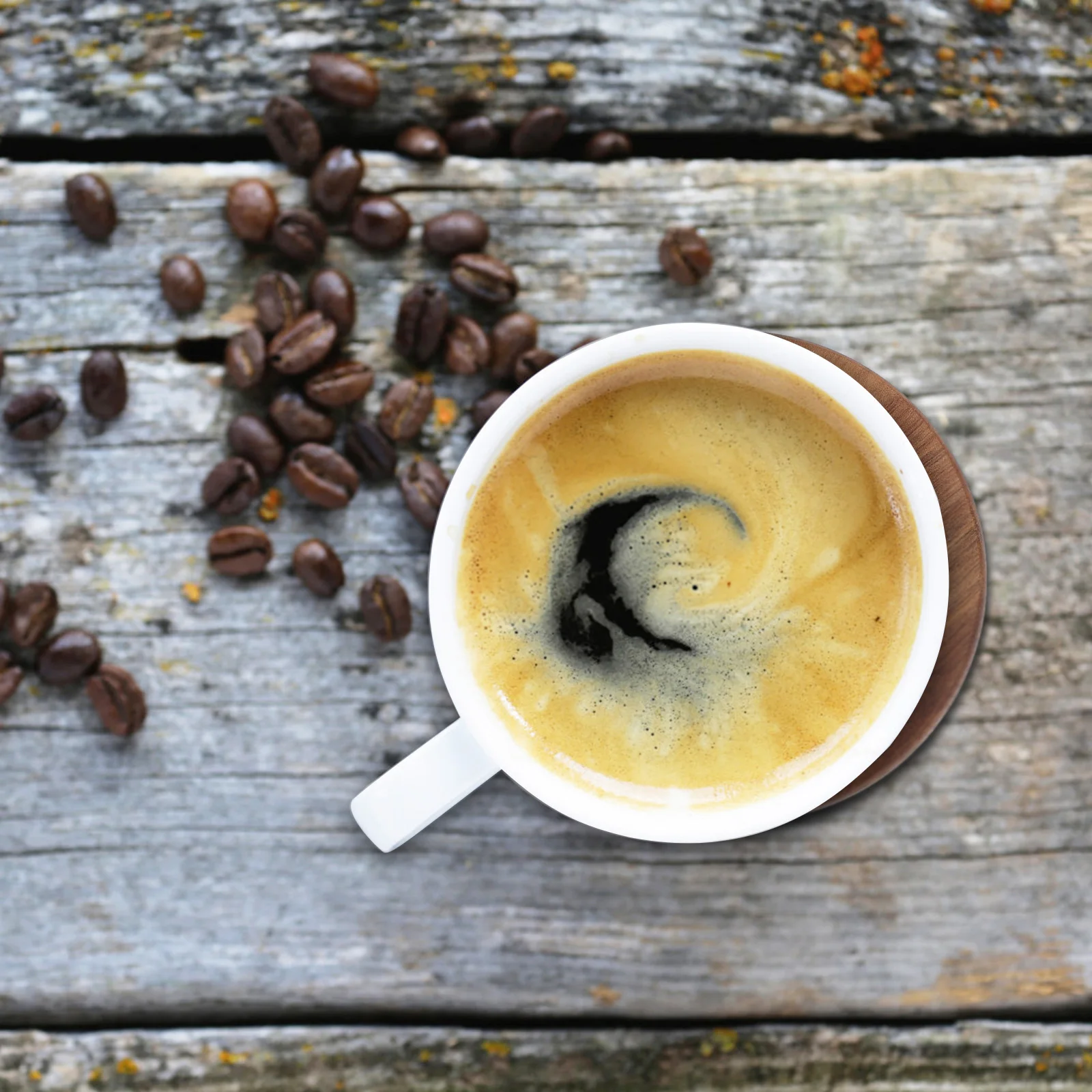 

Wooden Cup Coasters Round Shape Solid Wood Anti Skid Heat Insulated Table Protector Mats for Tea Coffee Mugs Kitchen Decor