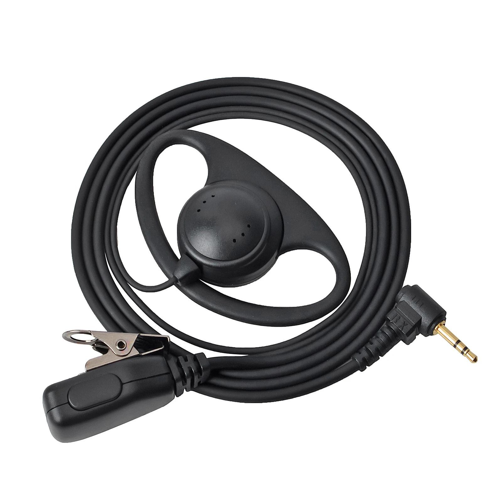 1 دبوس سماعة أذن لاسلكية على شكل حرف D مع ميكروفون متوافق مع راديو موتورولا TLKR T6 T7 T8 T9 T60 T61 T80 T81 T92 H20