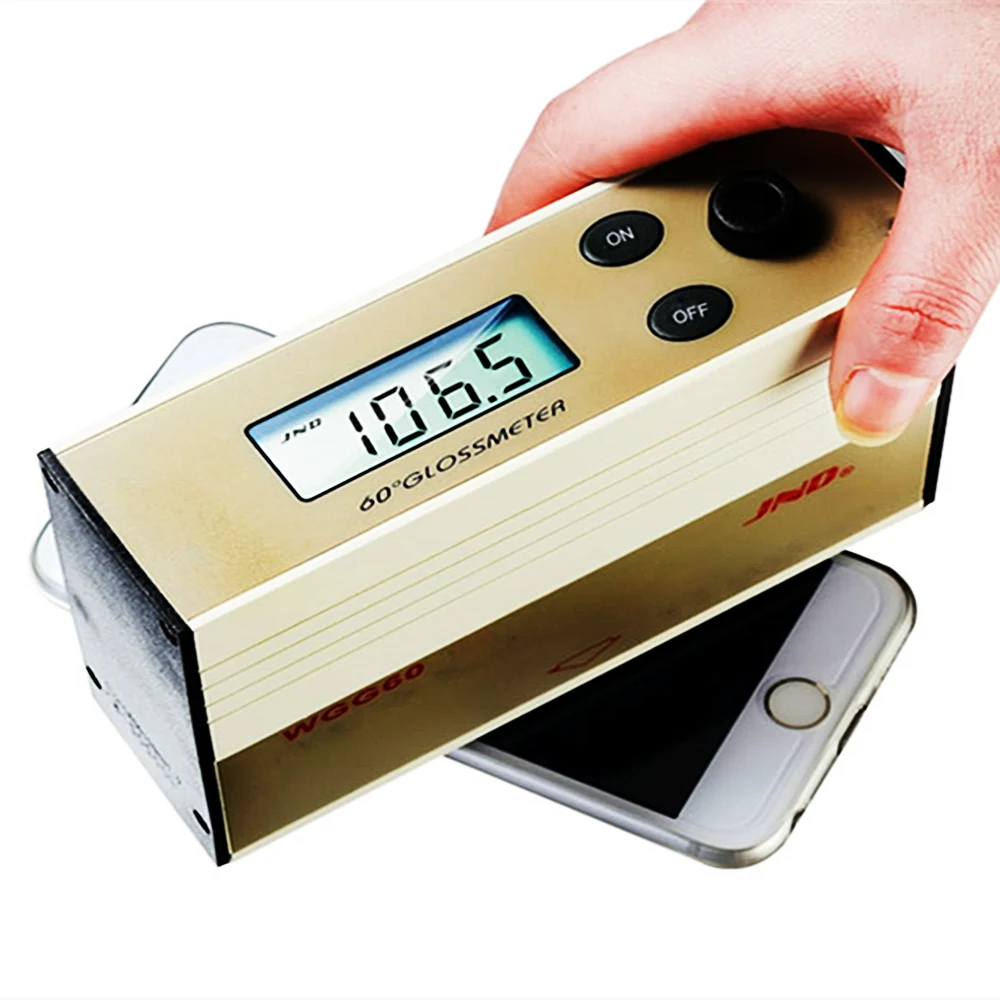 WGG60-E4 Non-metallic Coating Painting Gloss Meter 0~199.5 GU Bamboo Cloth Paper Glossmeter Leather Ceramic Glossiness Tester