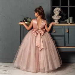 Girl Party Dress Long Evening Kids Girl Birthday Formal Wear Flower Girl Bridesmaid Gown Wedding Formal Dresses Long Frocks