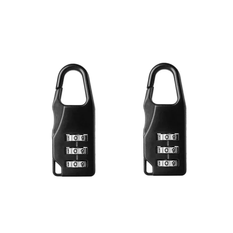 3 Digits Multi-Color Mini Password Code Combination Padlock Suitcase For Luggage Travel  Keyed Anti-thieft Door Lock Escape room