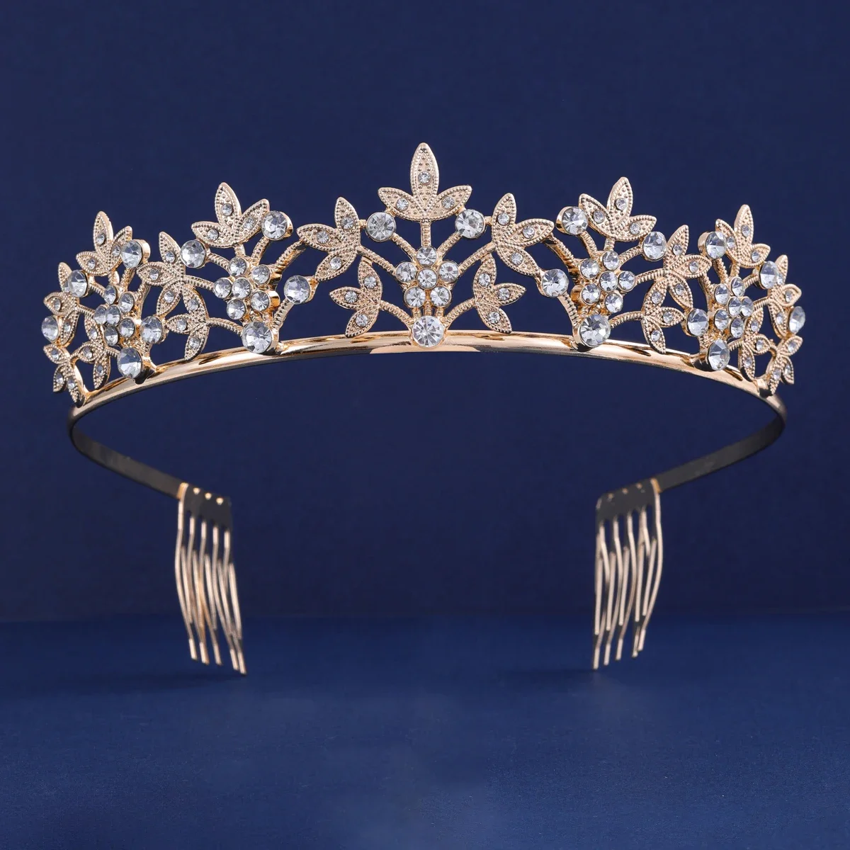 

Luxury Princess Queen Crystal Crown Rhinestone Tiaras for Bridal Wedding Ball Birthday Party Elegant Hair Accessories Decoration