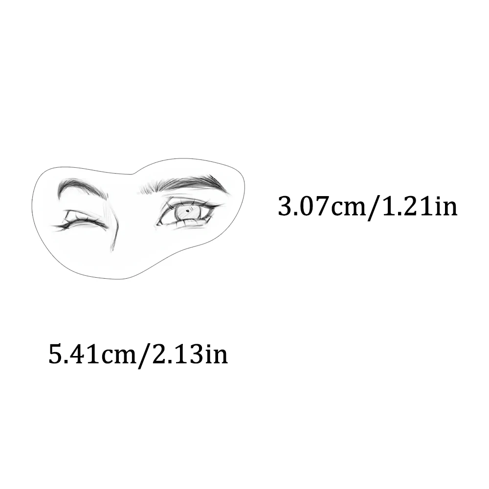 76 قطعة رسم نمط اللوحة العين الفن ملصق شخصية الإبداع العين المواد DIY بها بنفسك كأس كتاب سجل القصاصات هدية جمع مائي
