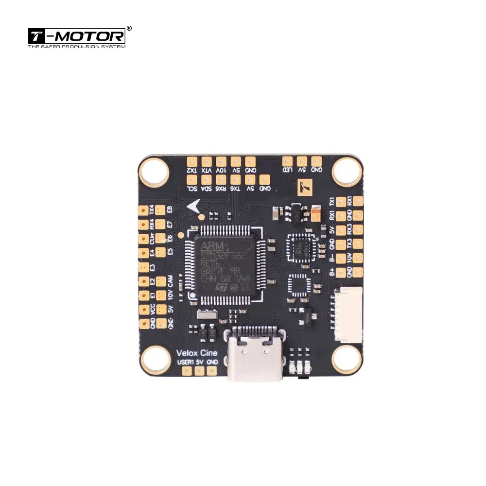 T-MOTOR F7 Stack-Velox CINE F7 David + V50A SE 4-en-1 ESC MCU: STM32F722