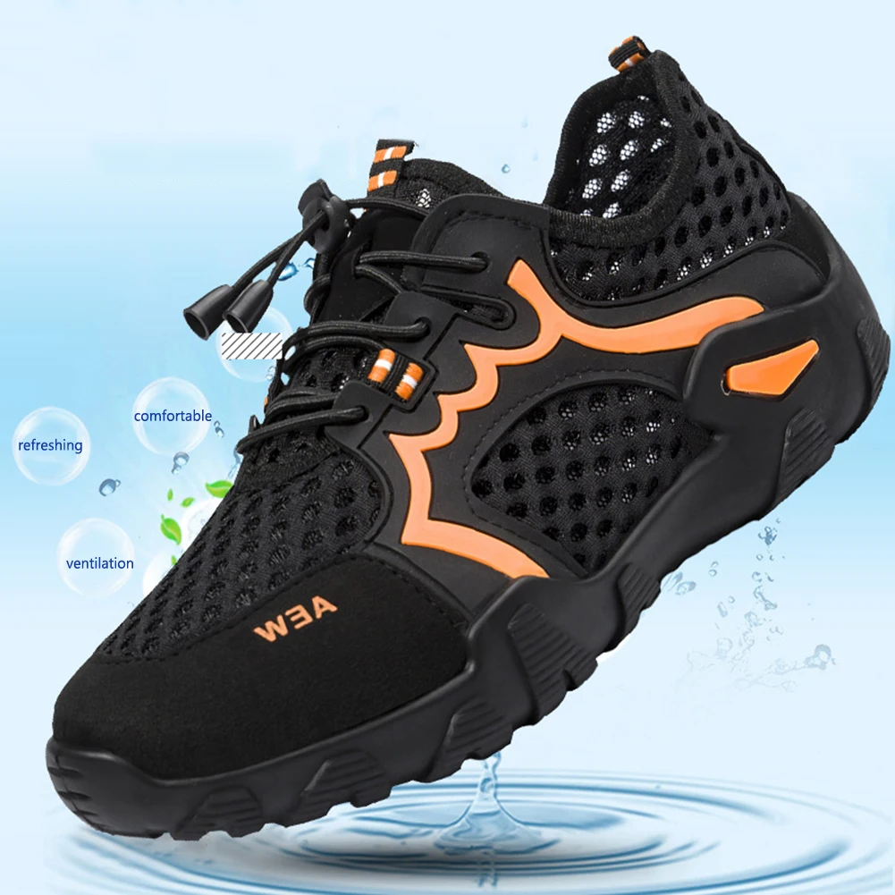 Letnie buty do wody dla mężczyzn kobiety Upstream buty z palcami pływanie plaża buty do wody kapcie szybkie suche Surfing nurkowanie Sneaker 운동화