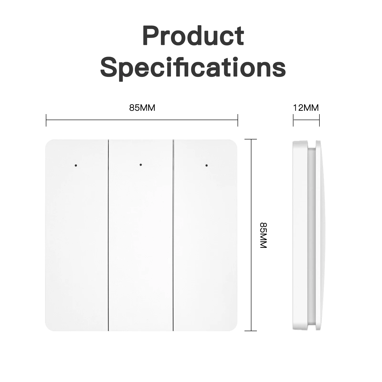 Tuya Smart ZigBee interruttore di scena autoalimentato senza batteria nessun cablaggio controllo dell\'energia cinetica per il controllo dell\'app