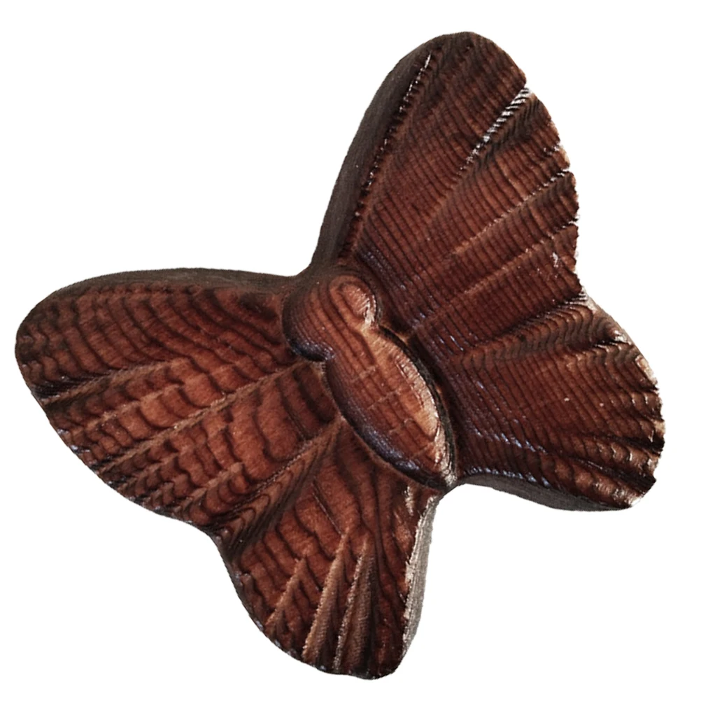 

Butterfly Shaped Wood Hook Wall Hanging Home Coat Hat Rack Brown Storage Wooden Hooks Organize Efficiently Practical