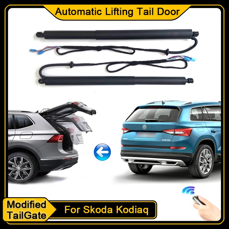 

For Skoda Kodiaq Kodiak 2016~2024 Car Electric Tailgate Tail Gate Strut Vehicle Power Rear Door Lift System Kit for Trunk