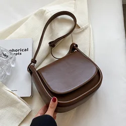 2023 Winter Brand PU Leather Women's Designer Underarm Handbag Short Handle Luxury Brand The Latest Shoulder Crossbody Bags