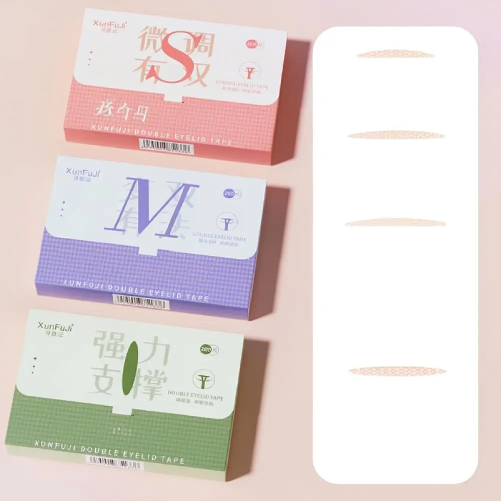 Natural Lace Eyelid Lifting Strips Invisible Mesh Tape Breathable Eye Makeup Tool For Hooded Droopy Eyes Easy To Use