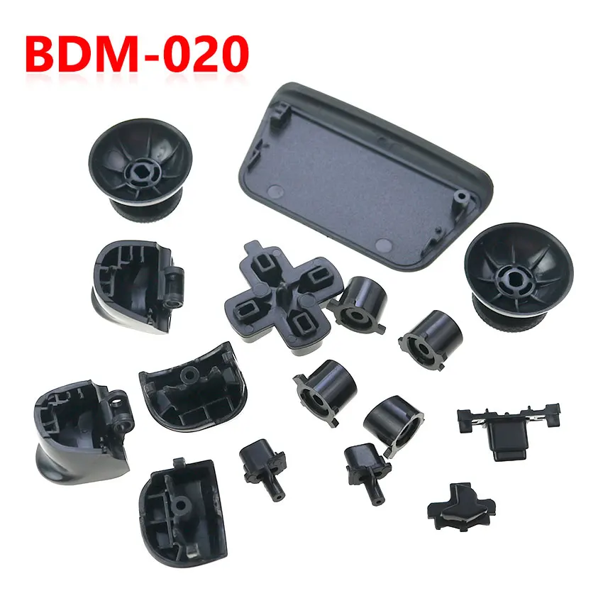 YuXi BDM-020 V2 Buttons Set L1 R1 L2 R2 Button For PS5 Controller Thumb Stick Grip Cap D-pad Conductive Rubber For PS5 Gamepad