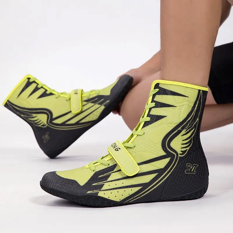 

New non-slip wear-resistant wrestling shoes unisex comfortable power boxing shoes professional competition training shoes